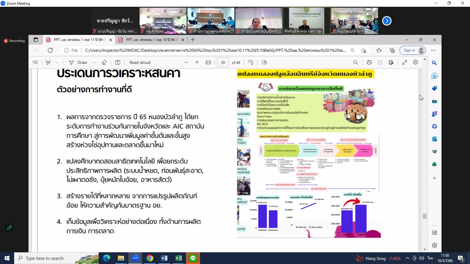 title - ผู้ตรวจราชการกรม ส.ป.ก.เข้าร่วมการประชุมติดตามผลการดำเนินงานตามแผนการตรวจราชการและการขับเคลื่อนแบบบูรณาการในพื้นที่ของผู้ตรวจราชการกระทรวงเกษตรและสหกรณ์ ประจำปีงบประมาณ พ.ศ. 2566 รอบที่1 เขตตรวจราชการที่ 11 (สกลนคร นครพนม มุกดาหาร)